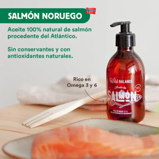 Wild Balance Aceite de Salmón Noruego 250ml - Imagen 2